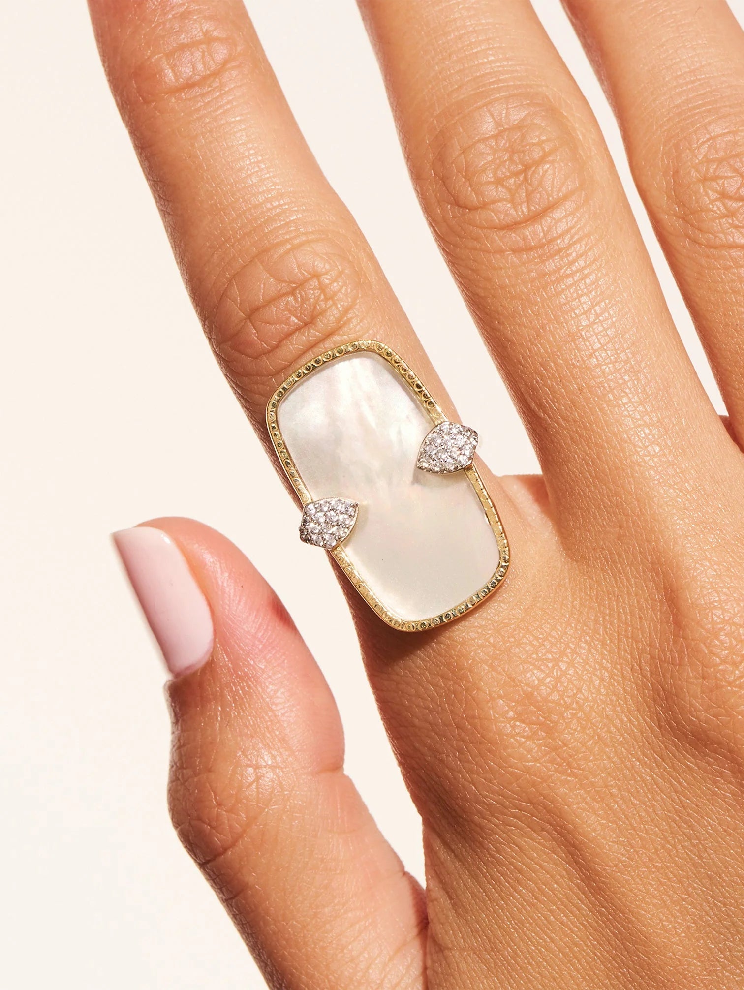 Sangha Ring -  Mother of Pearl