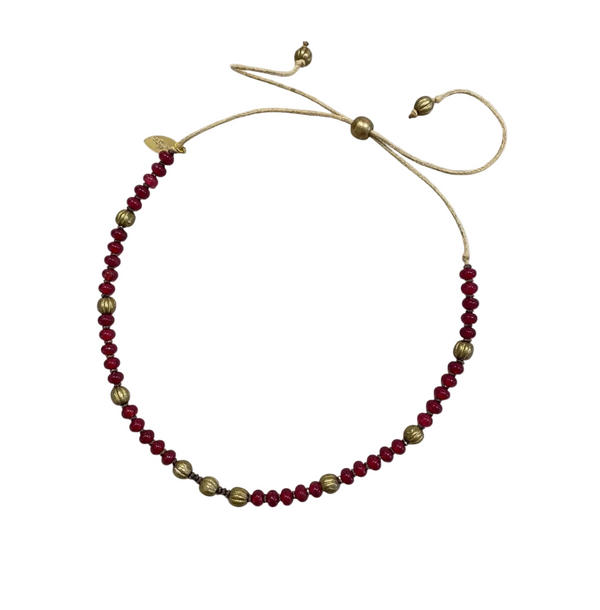 Nomade Necklace - Red Chalcedony
