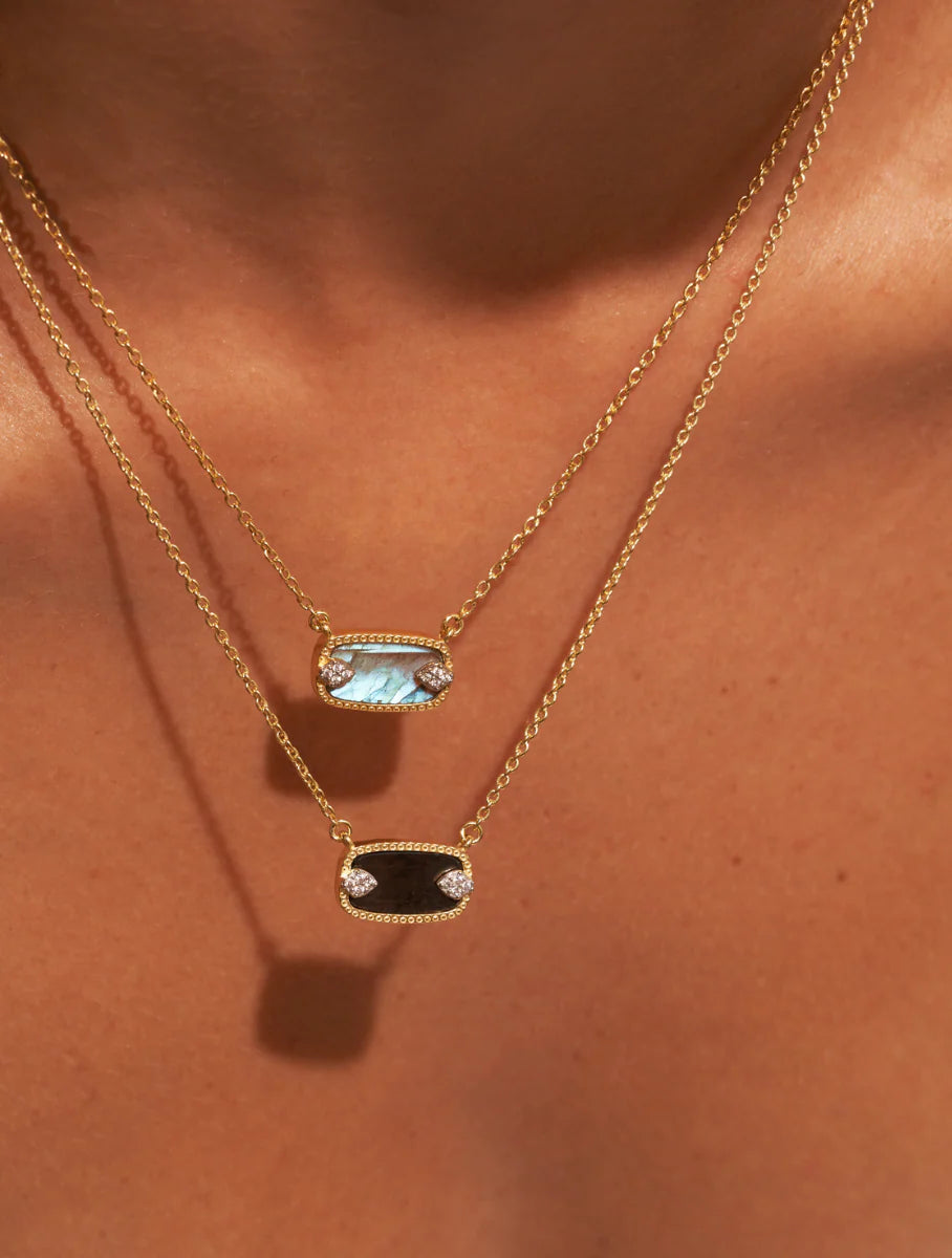 Sangha Necklace - Labradorite
