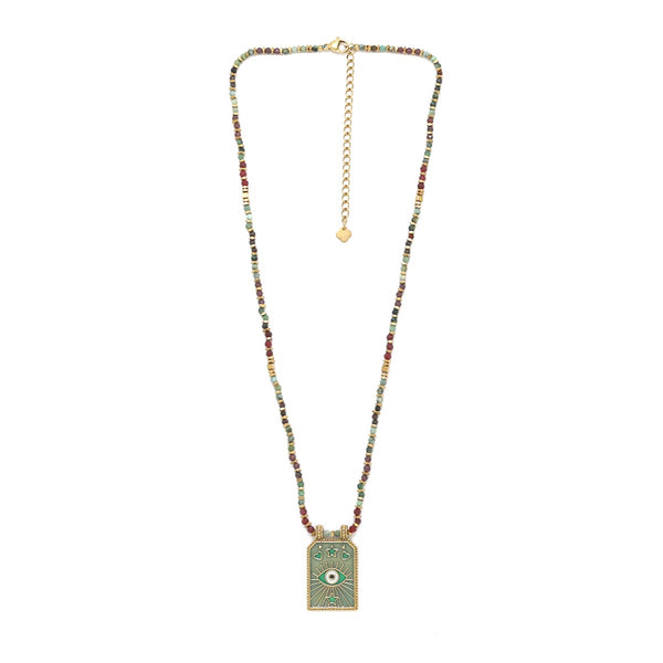 The Elena Necklace (Sage Green)