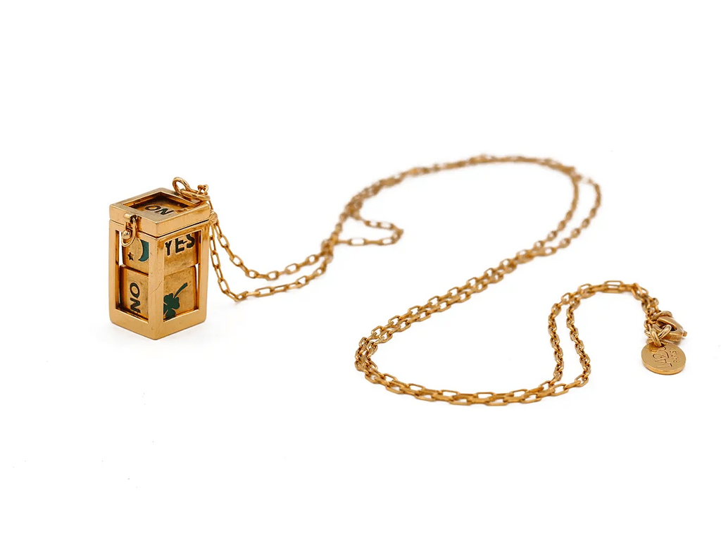 Sacha Necklace Dice Cage Amulet