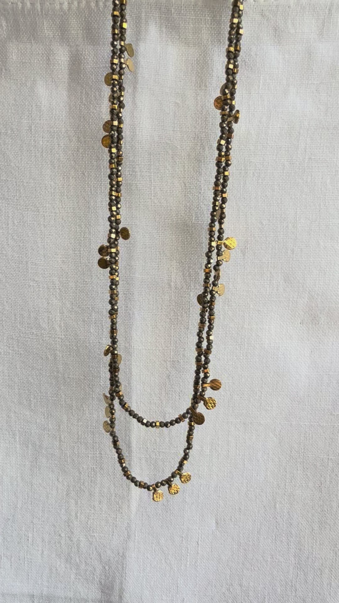 The Valentina Necklace (Pyrite)