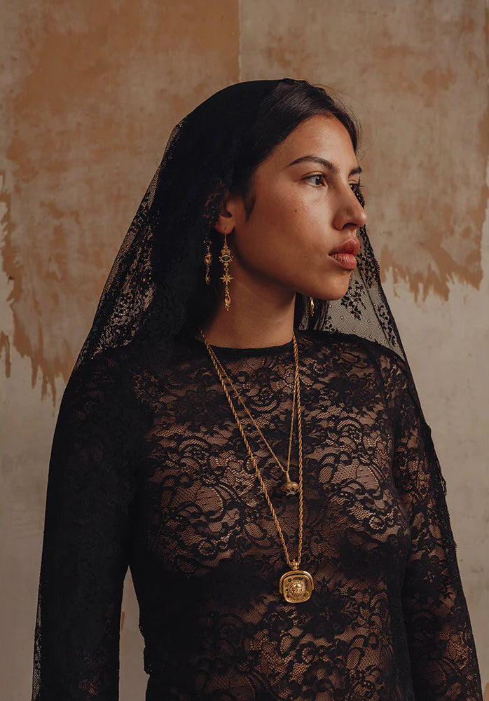 Sacha Soleil Mirror Necklace